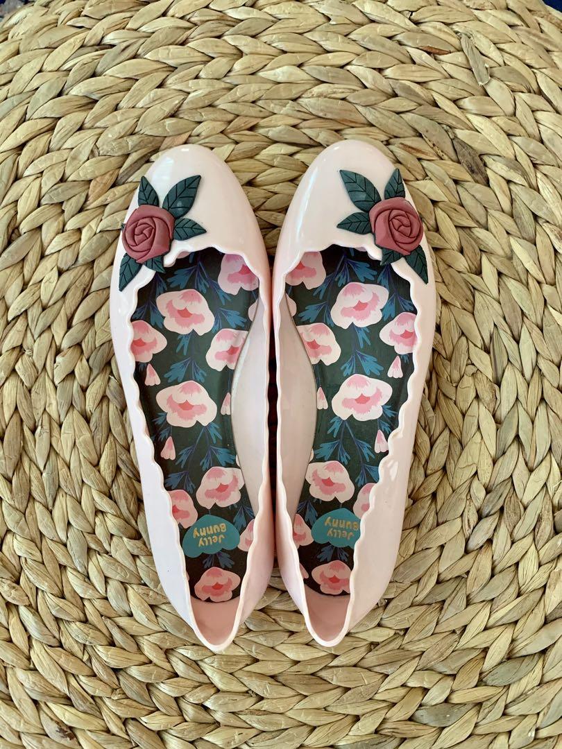 Flat shoes jelly bunny hot sale