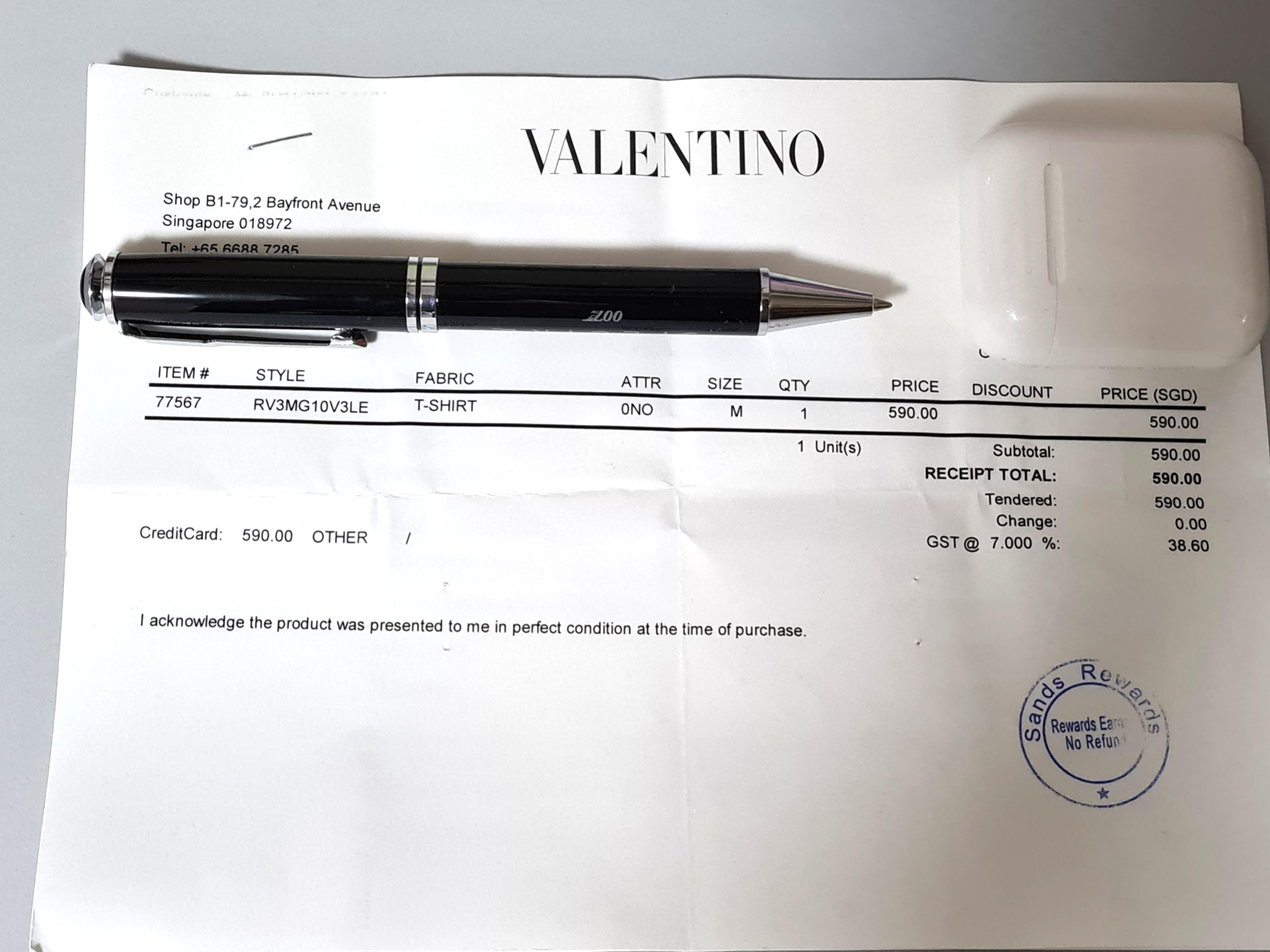 Valentino VLTN T Shirt, Men's Fashion, Tops & Sets, Tshirts & Polo 