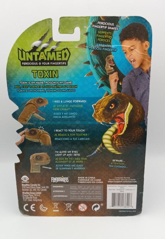 WOWWEE Untamed Snakes Toxin Rattle Snake Friendly Interactive Toy ...