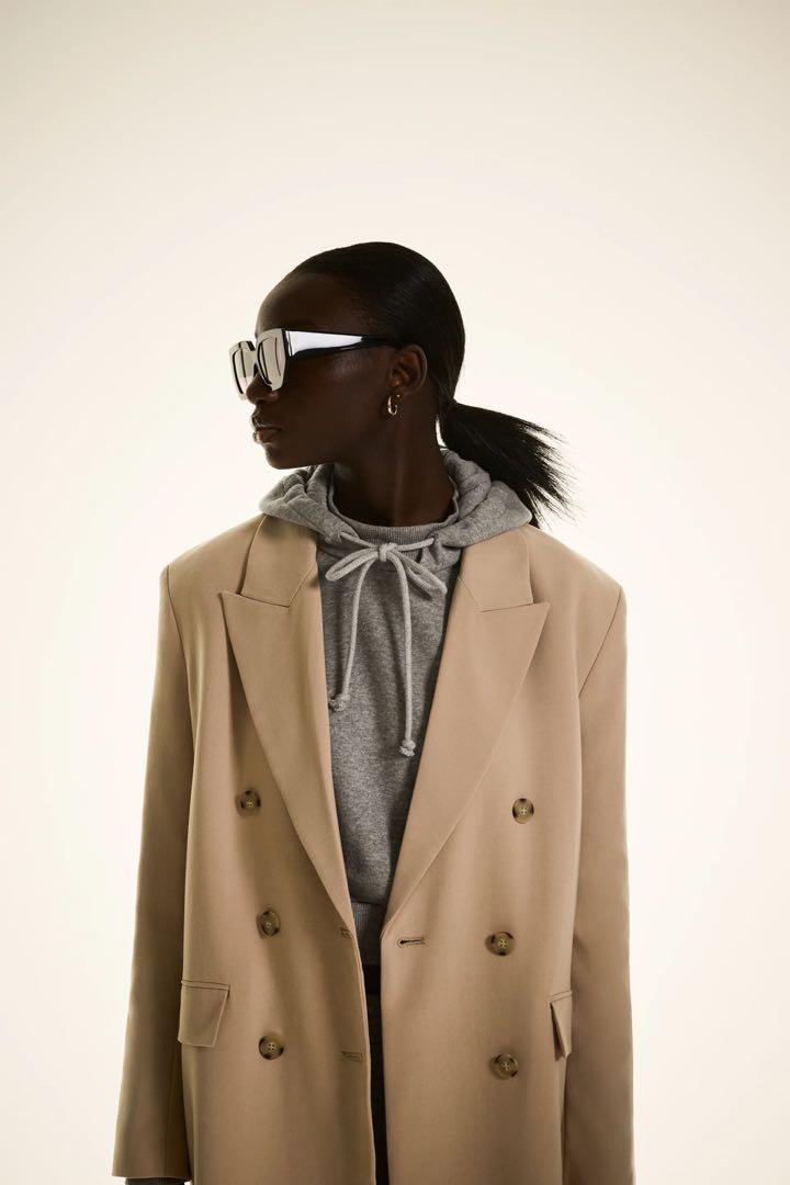 Zara beige long coat Clearance