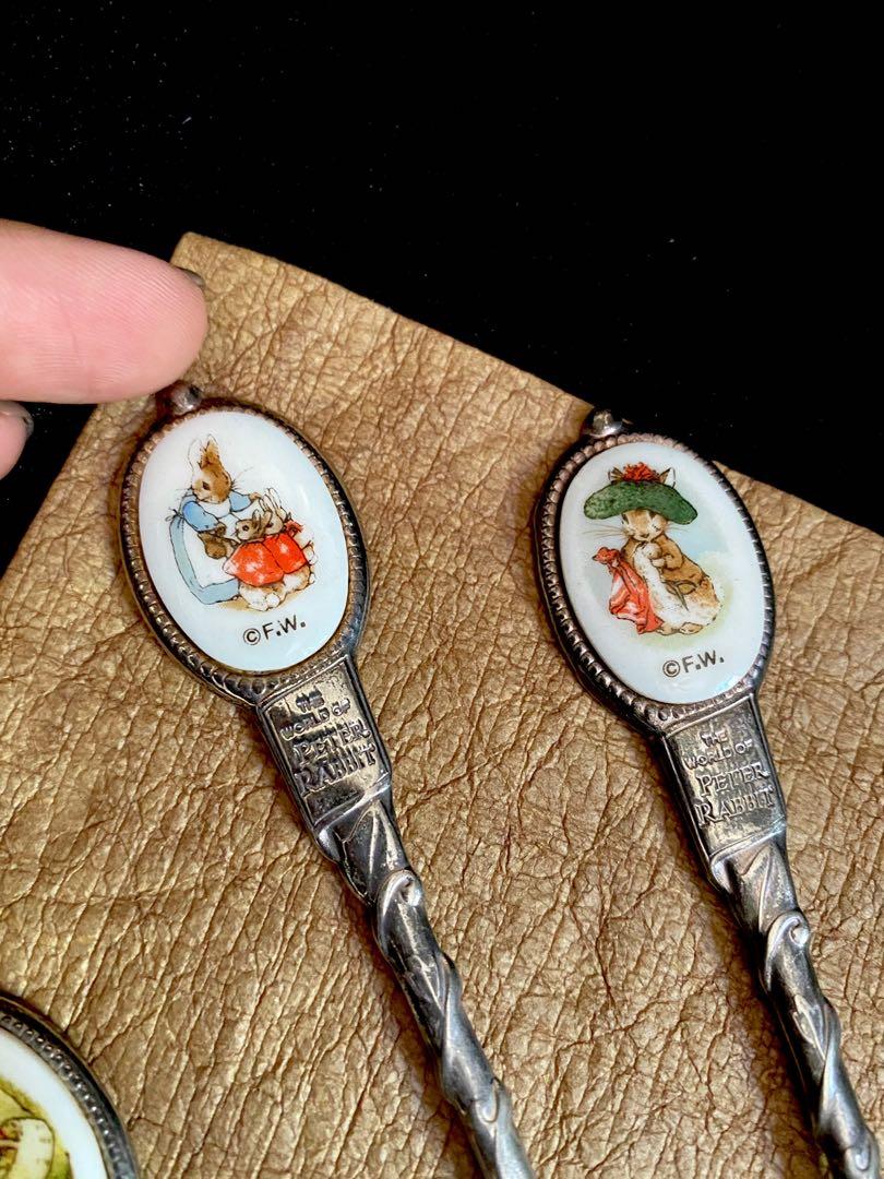 5pcs World of Peter Rabbit Teaspoon (Category: Dinnerware & Cutlery) located in Paranaque City. Submitted by sfairyboutique (Listing ID 1072150307, Image 3). Description: 5pcs World of Peter Rabbit Teaspoon -collector’s item, no other inclusions -Used, 1teaspoon no ceramic plate -Stainless Steel 🧚‍♀️P360.