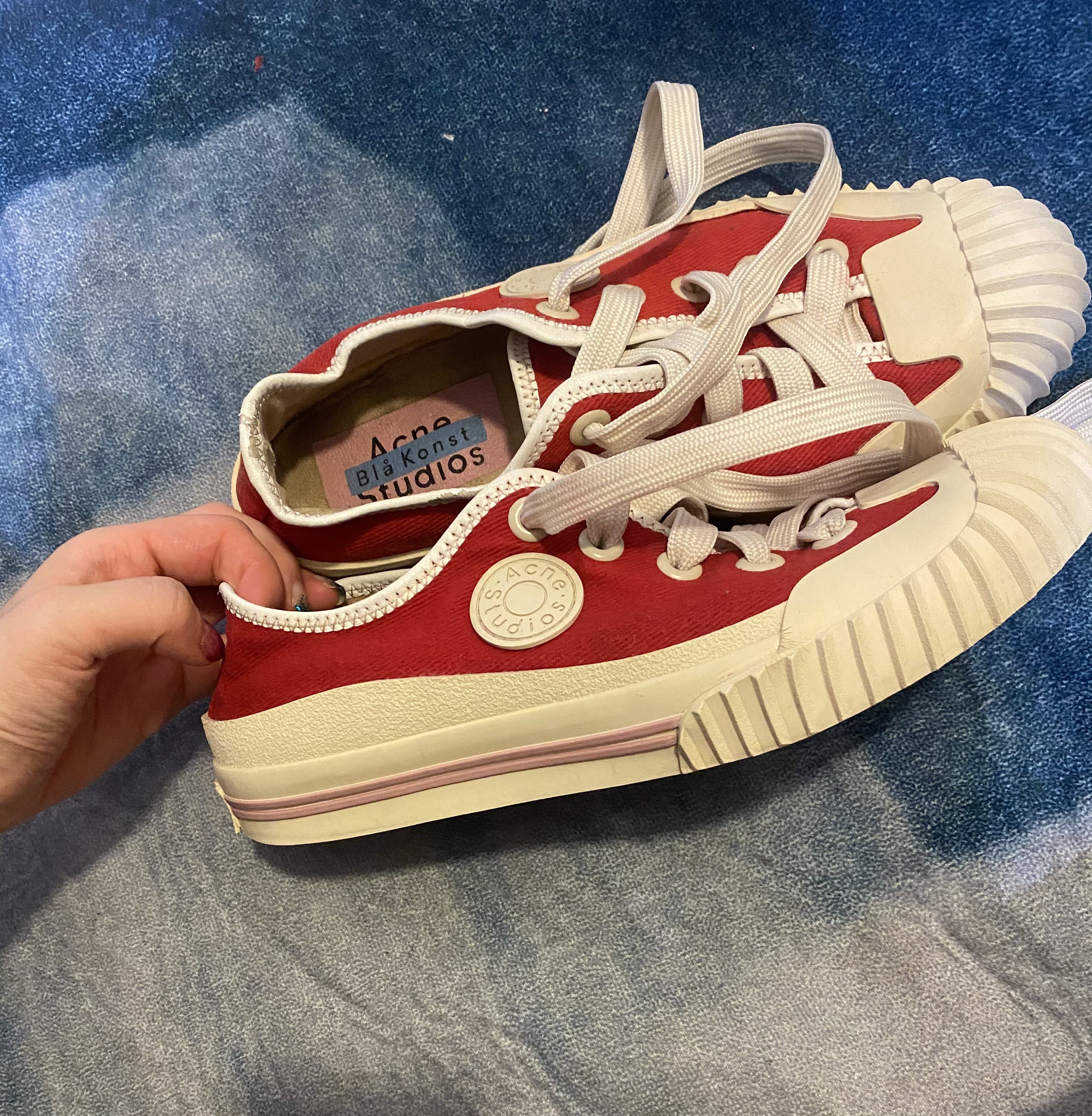 Acne studios canvas sneakers top