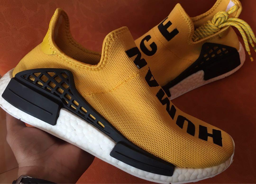 Adidas Nmd Hu Pharrell Human Race Yellow Authentic Men S Fashion Footwear Sneakers On Carousell