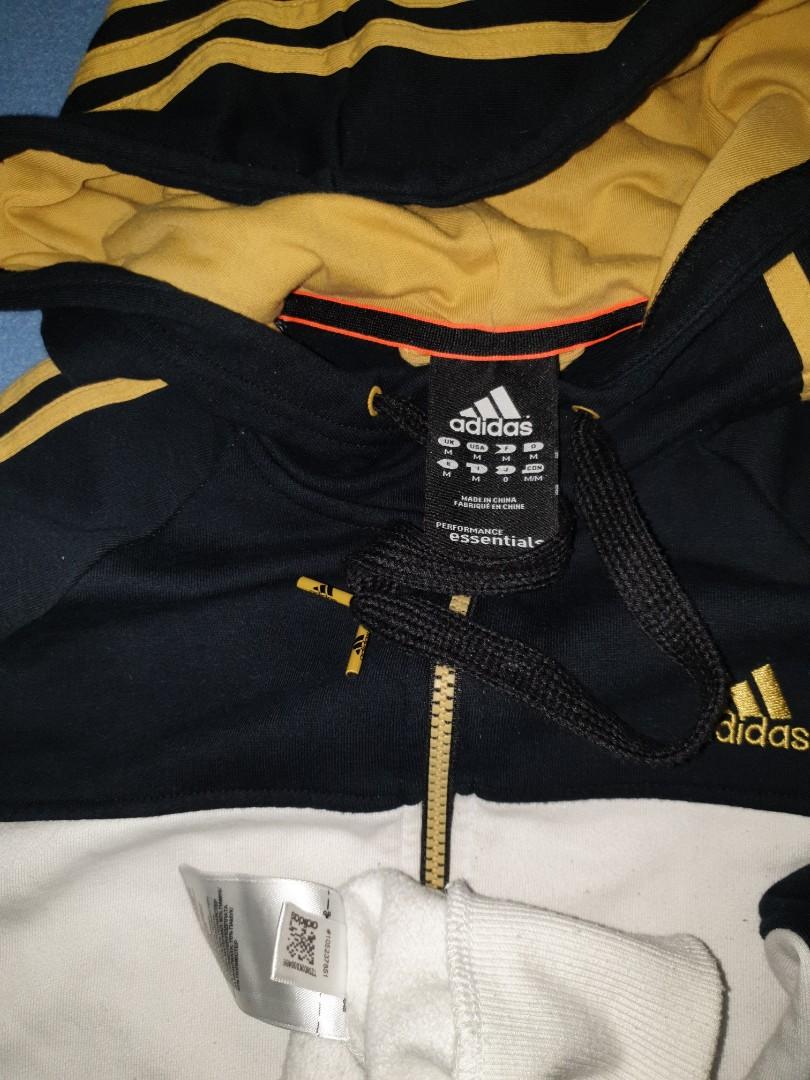 Adidas three stripes, Fesyen Pria, Pakaian , Atasan di Carousell