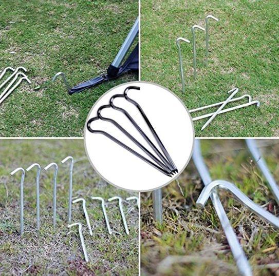 Adventuridge Premium Tent Pegs - 20Pcs Aluminium Tent Stakes Pegs Adventuridge Premium Tent Pegs - 20Pcs Aluminium Tent Stakes Pegs