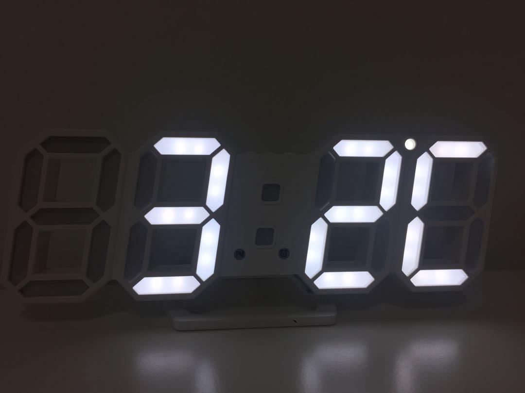 Aesthetic LED clock 14$, Furniture & Home Living, Home Decor, Clocks on ...