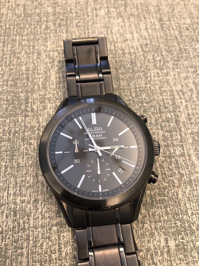 Alba water resist 5 bar chronograph on sale