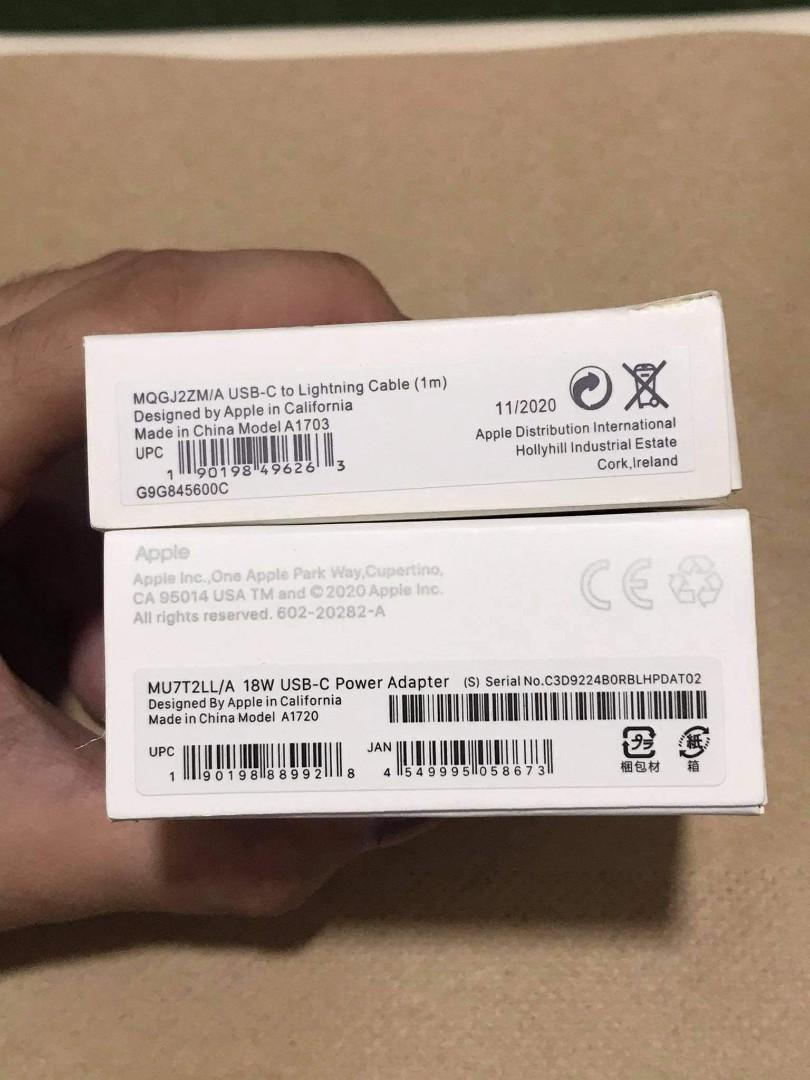 Apple iPhone Charger 18 watts adapter and Usb c to Lightning cable (Category: Chargers & Cables) located in San Juan City. Submitted by ajplata (Listing ID 1072259867, Image 2). Description: Apple iPhone Charger 18 watts adapter and Usb c to Lightning cable For Php 600 set Cable only - Php 300 Adapter only - Php 450 Brand new. Good quality. Guaranteed Fast charger For pick up or delivery We accept resellers.