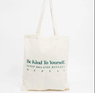 ASOS Be kind to yourself Canvas Tote Bag