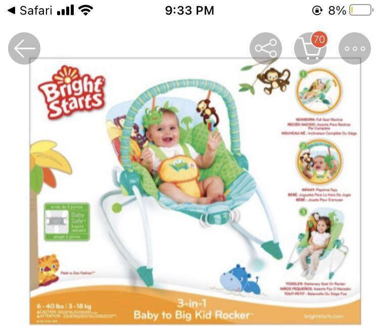 3 in 1 Baby to Big Kid Rocker Bright Starts
