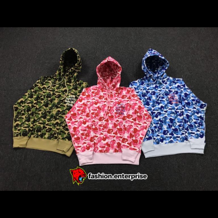 Bape x ASSC Hoodie Men s Fashion Tops Sets Hoodies on Carousell