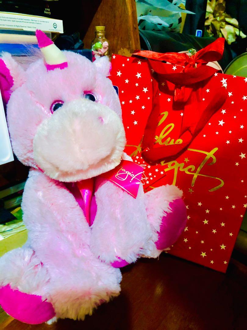 Unicorn stuffed clearance toy blue magic