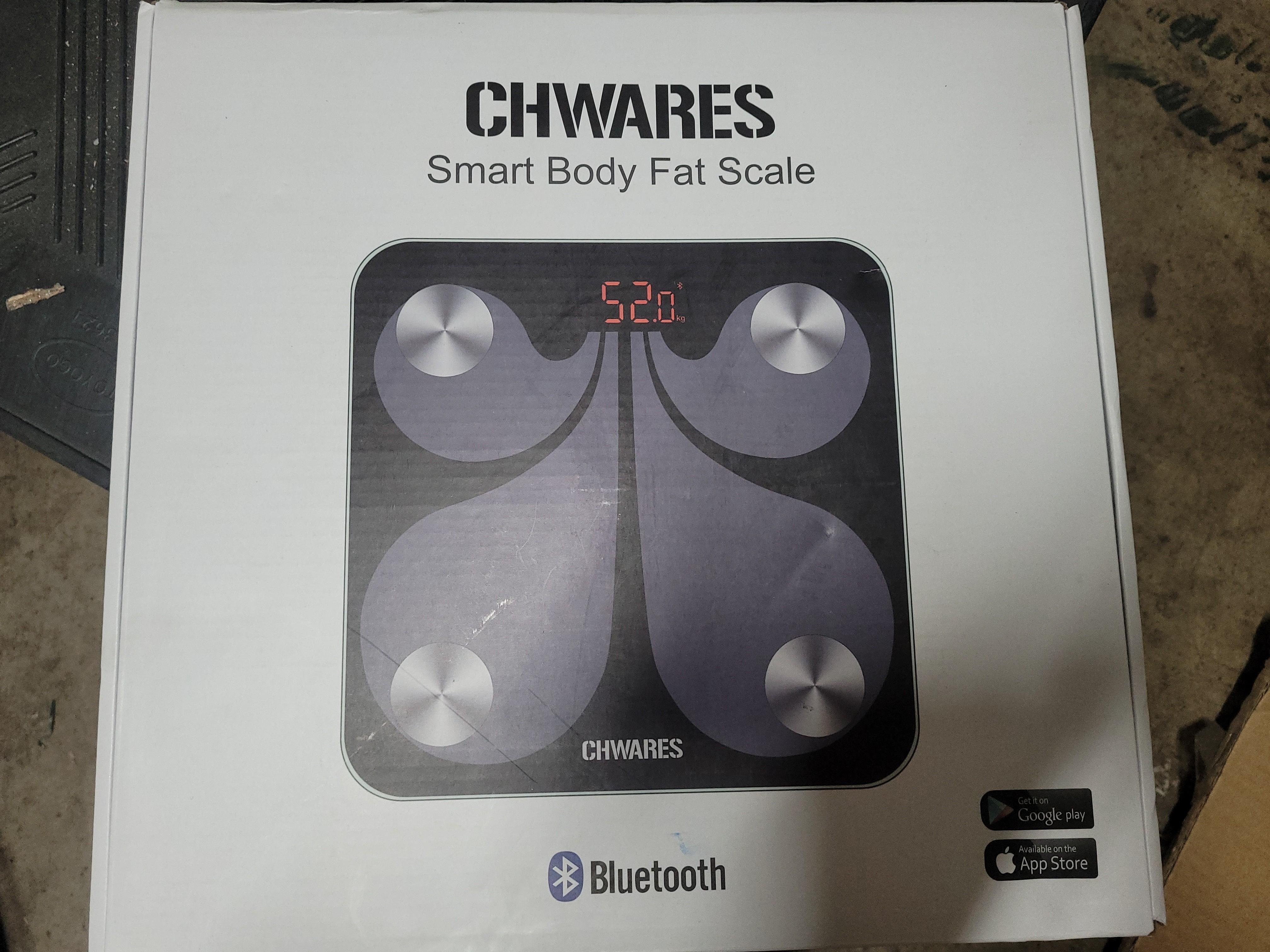  CHWARES Scale for Body Weight and Fat, Rechargeable