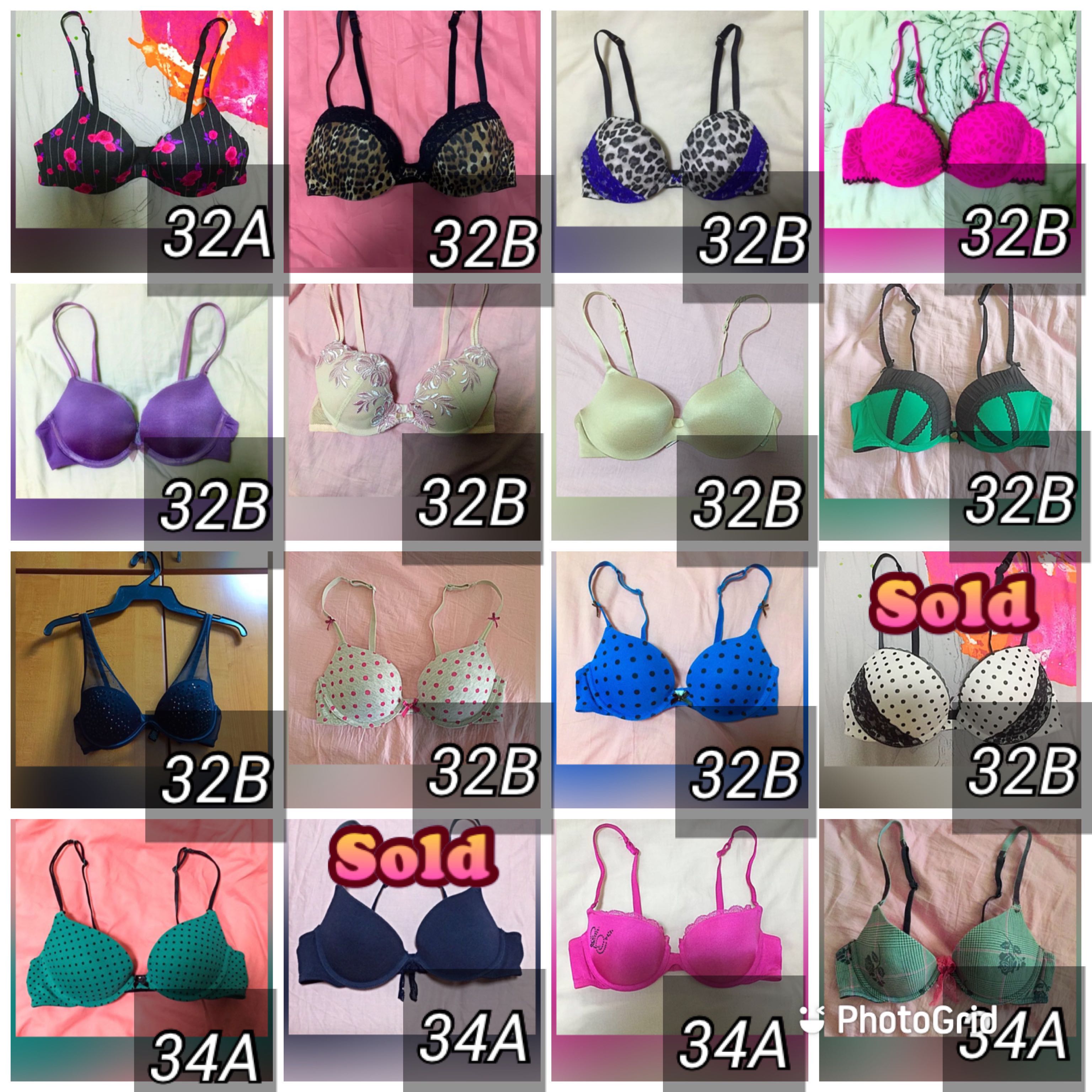 what is the difference between 32a and 32b bra size