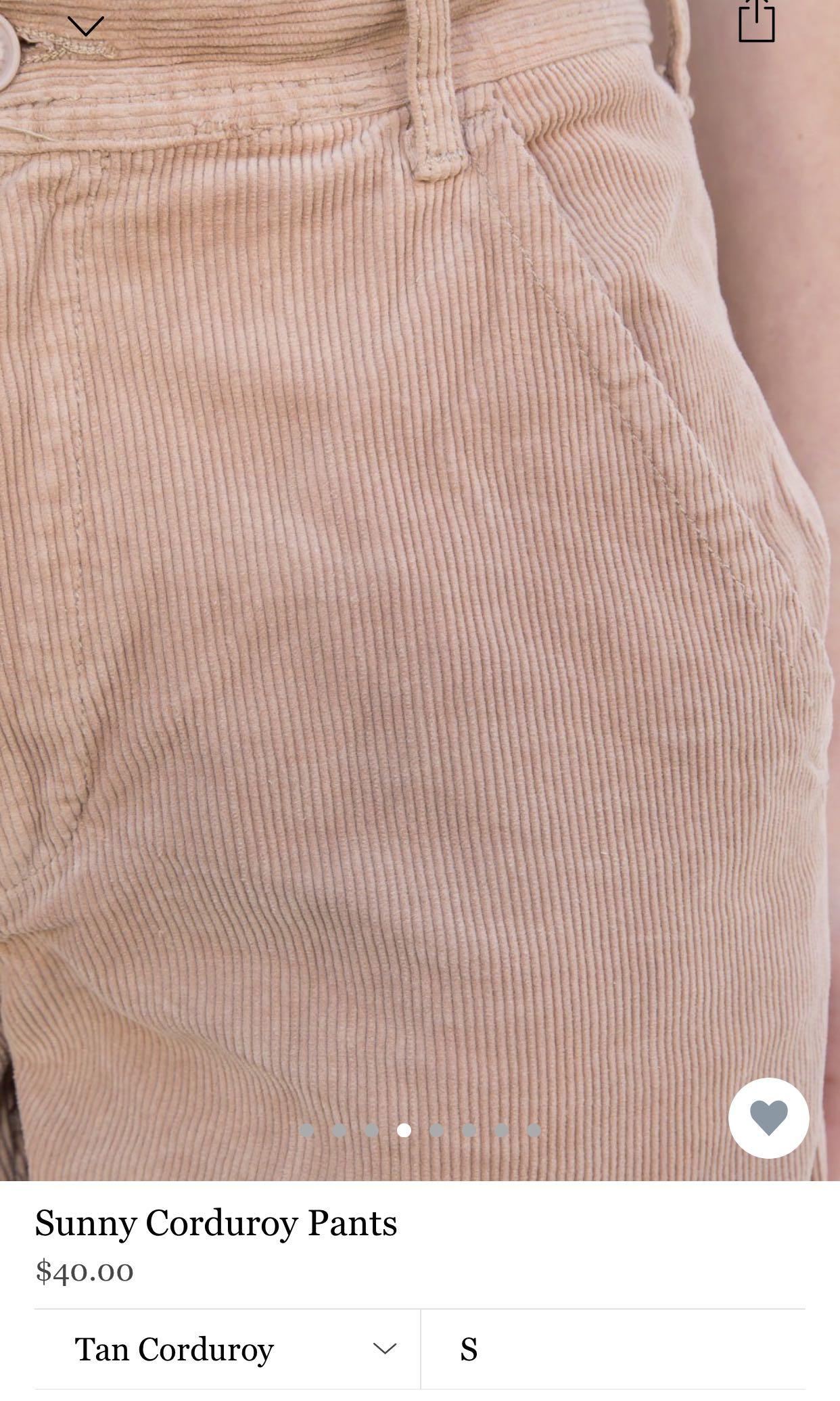 bnwot brandy melville sunny corduroy 