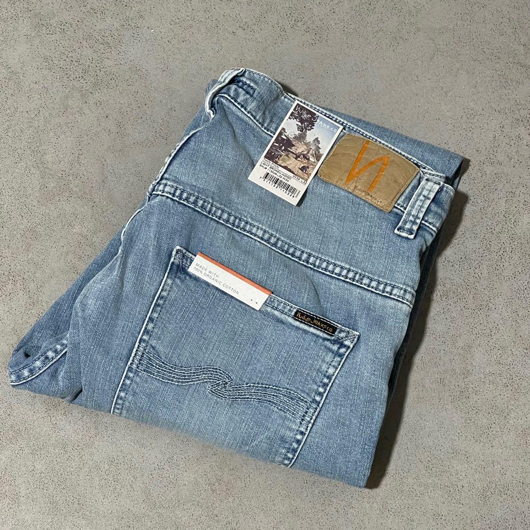 BNWT Nudie Jeans Thin Finn Light Broken Indigo