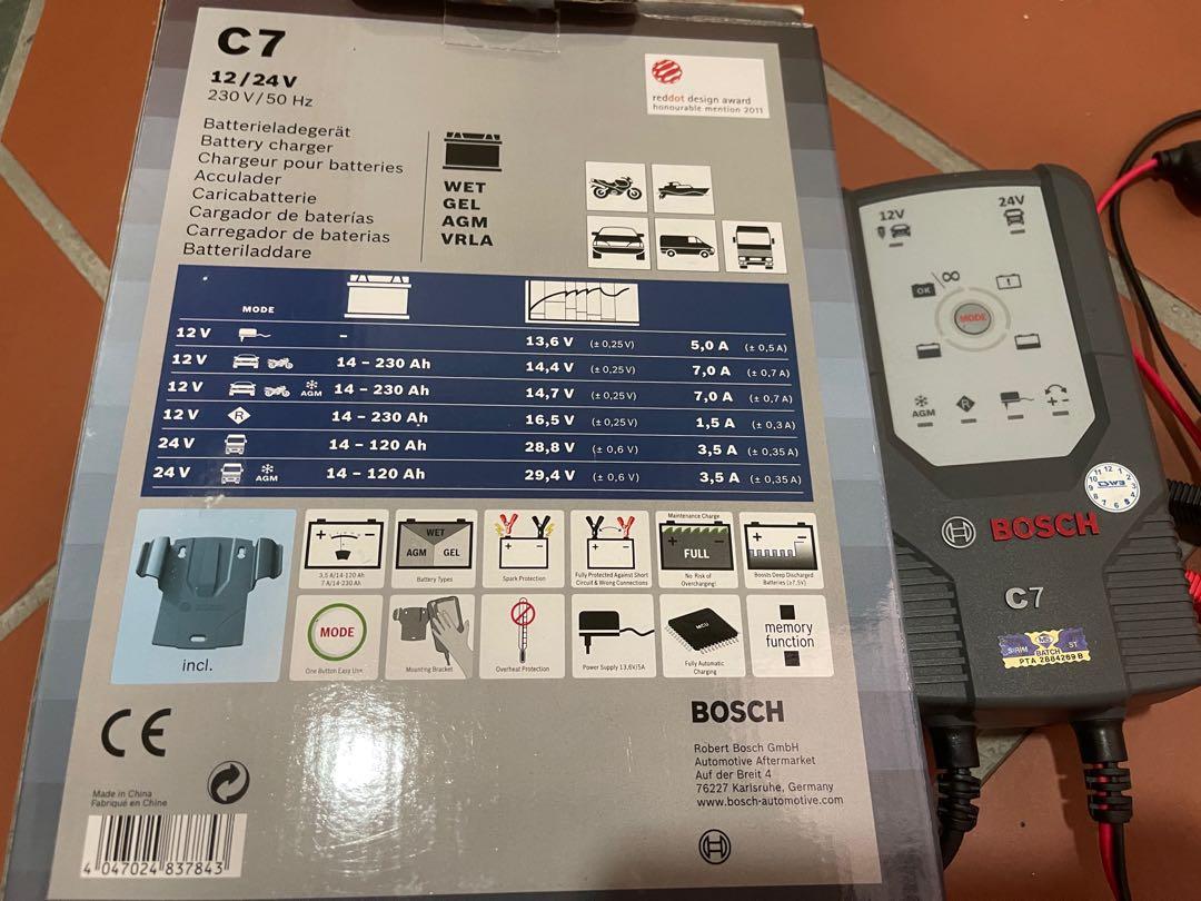 Bosch C7 Battery Charger, Auto Accessories on Carousell