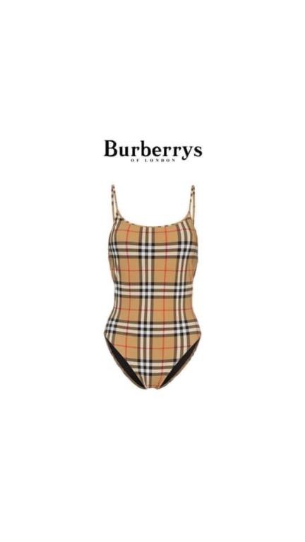 Burberry Swimsuit Plaid Bikini (Category: Luxury Apparel) located in Malabon City. Submitted by designerarchives.ph (Listing ID 1072309446, Image 2). Description: Sizes: S, M, L, XL Check other photos to see other colors and designs. Price may vary depends on the design - 15 days minimum eta - 50% downpayment required - Buyer will shoulder the shipping - No return, no refund Tags: Burberry Pochette Burberry Bikini Burberry Polo Burberry Bag.