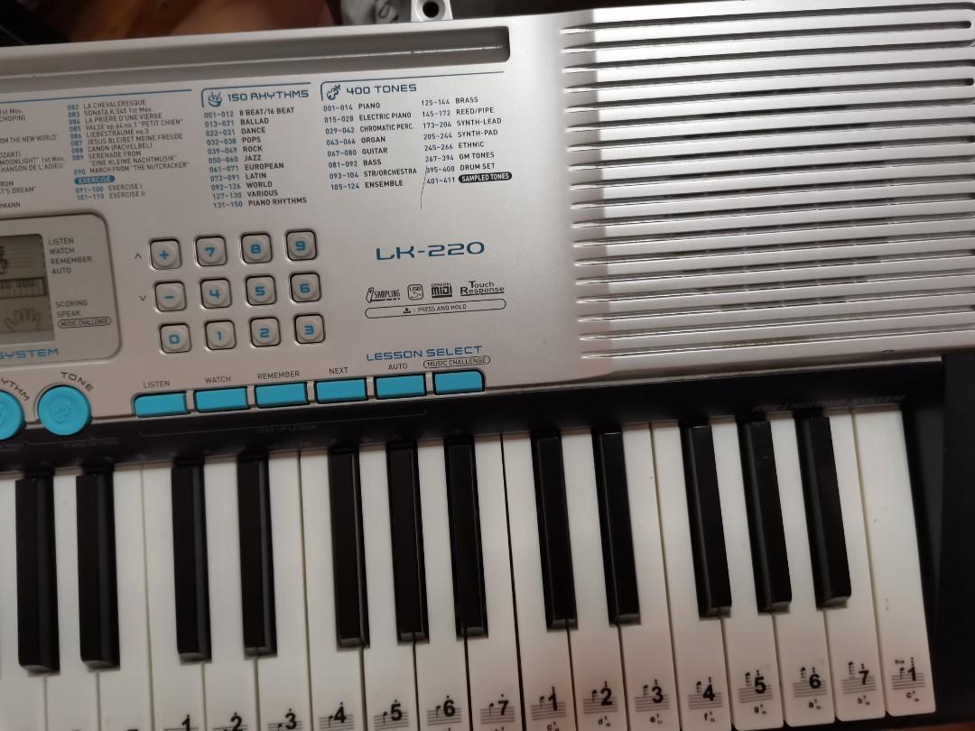 Casio Keyboard Model Lk220 Hobbies Toys Music Media Musical