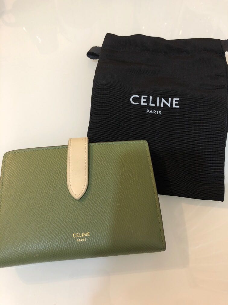 celine large strap wallet