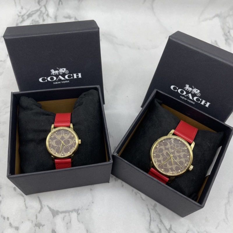 Coach Grand Leather Strap Watch Women s Fashion Watches