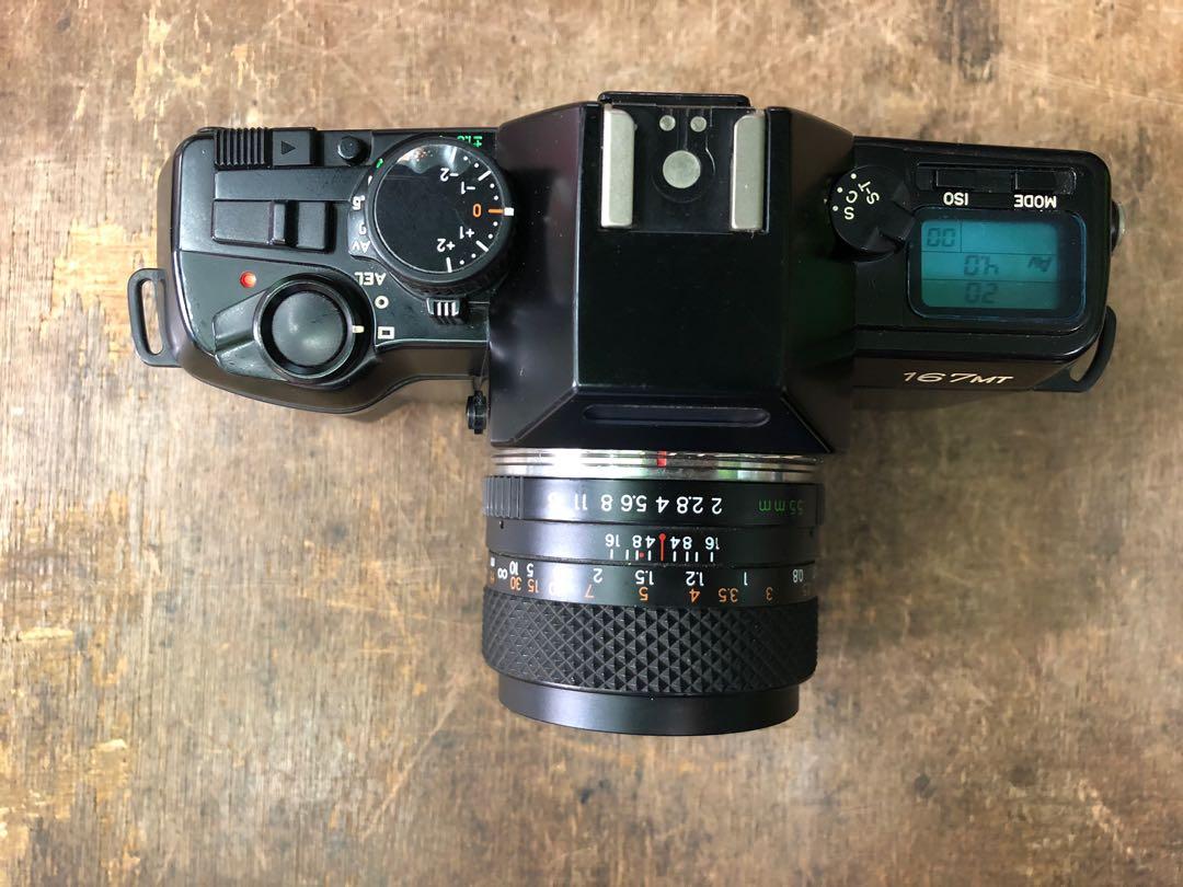 Contax 167MT 連yashica 55mm f2標準鏡, 攝影器材, 鏡頭及裝備- Carousell