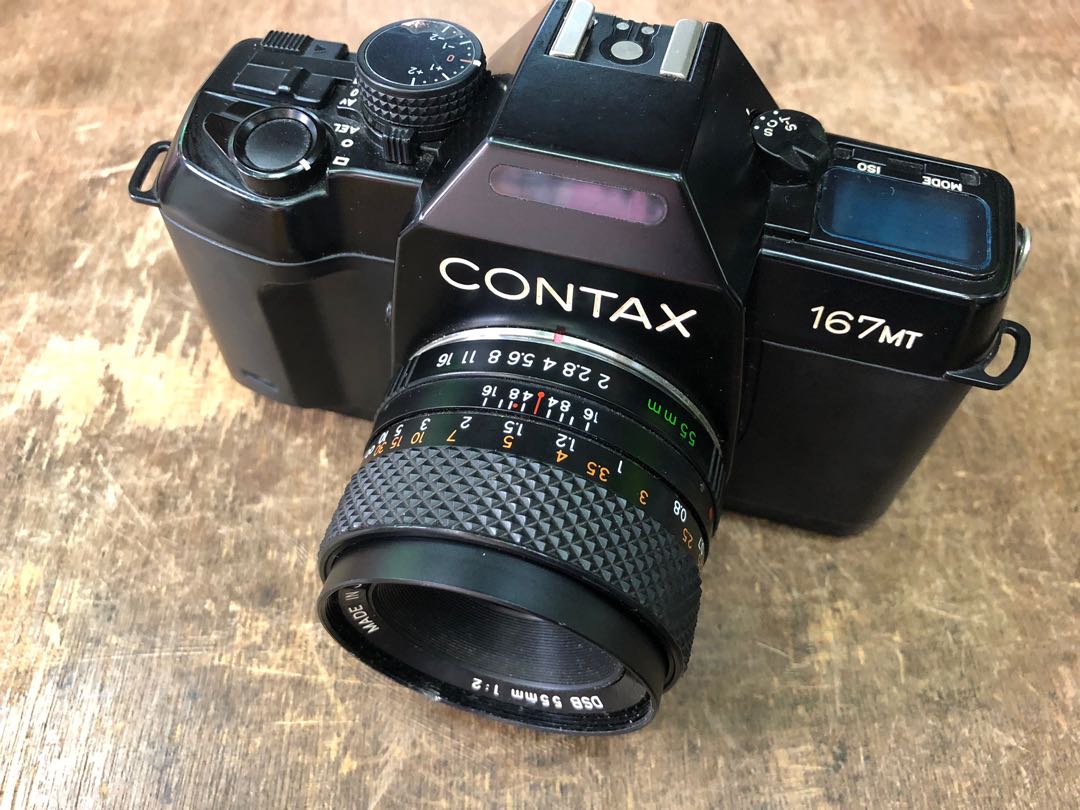 Contax 167MT 連yashica 55mm f2標準鏡, 攝影器材, 鏡頭及裝備- Carousell