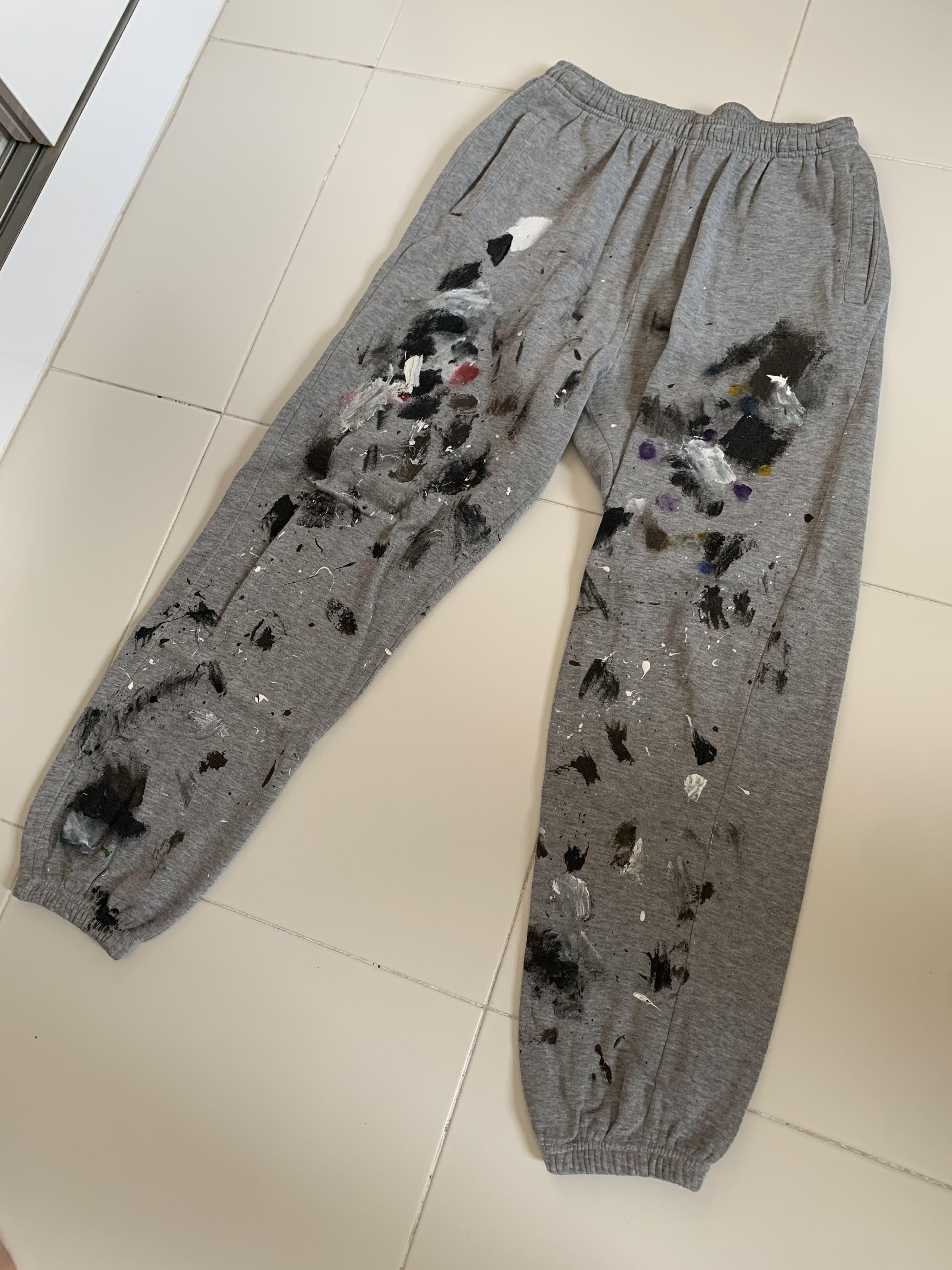 Custom grey on sale sweatpants