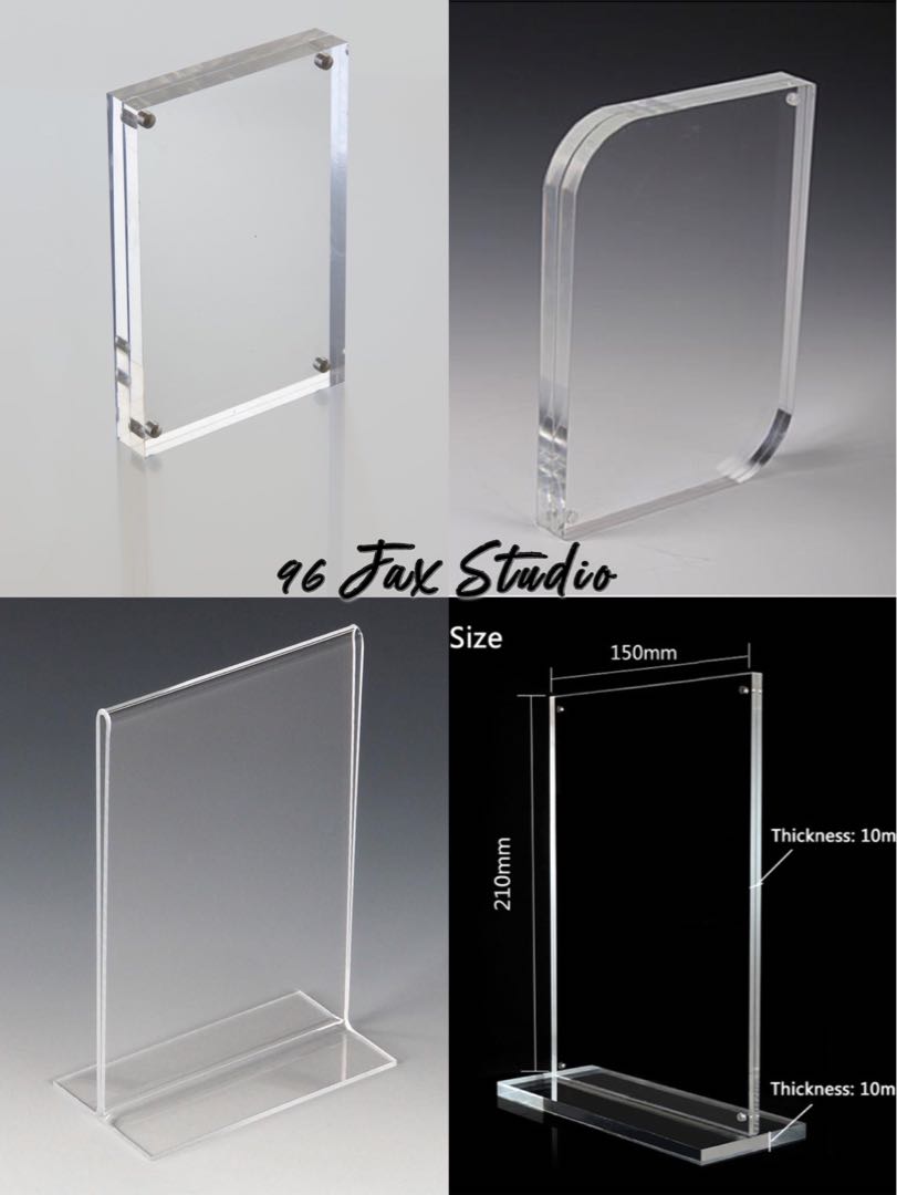 Customise Laser Cutting Acrylic Photo Frame / Display Card