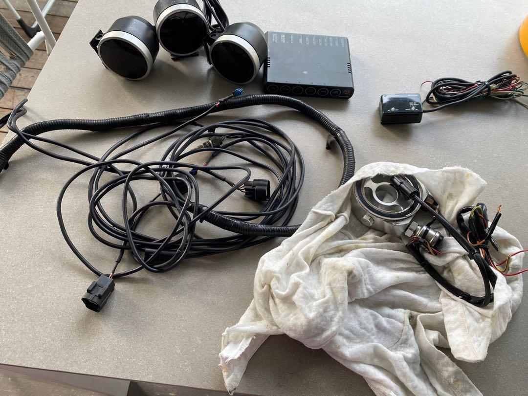 Defi meters 3 set with controller, pivot speed meter, Car Accessories