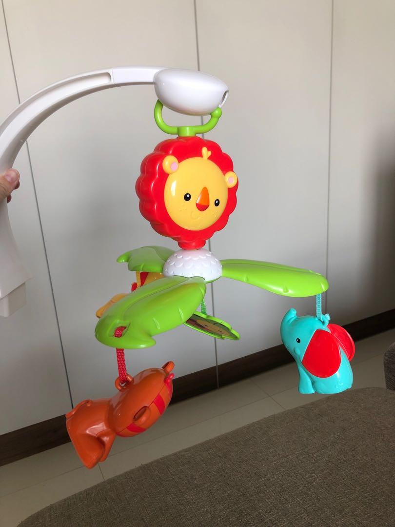 EUC Fisher Price cot mobile with box, Babies & Kids, Infant Playtime on