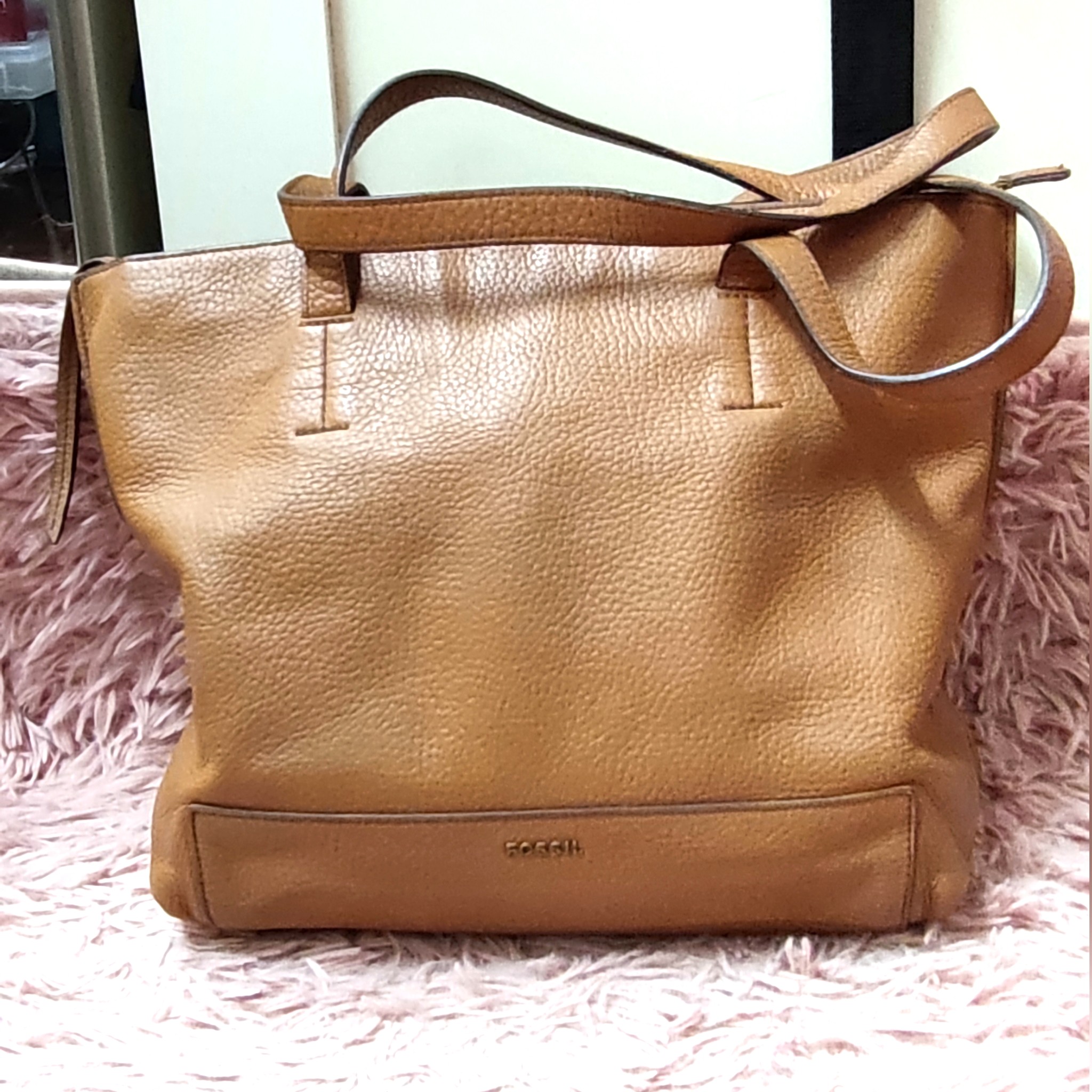 Fossil madison sales leather tote
