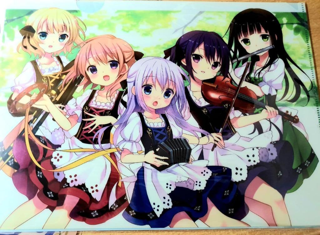 GochiUsa Character Artwork Plastic File, Hobbies & Toys, Stationery ...
