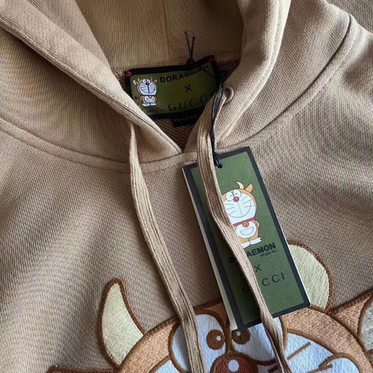 Gucci doraemon hoodie brown clearance