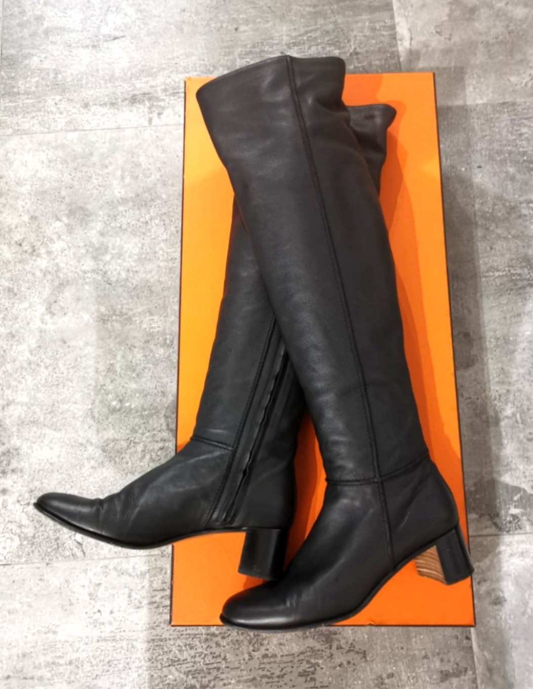 Hermes over the knee boots online