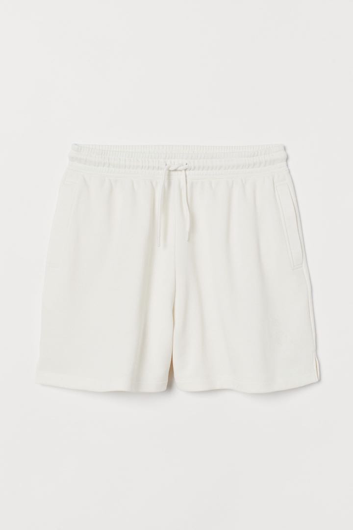 White drawstring clearance shorts