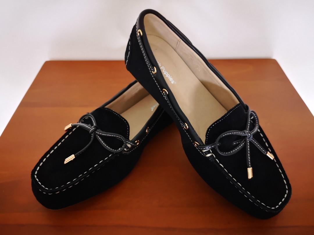 Hush Puppies Tuki Black Ladies Shoe Loafers Moccasin Size EUR 37