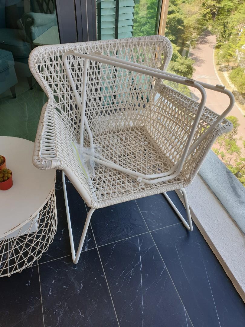 Ikea hogsten arm chair outdoor chair, Furniture & Home Living