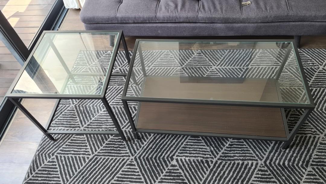 Ikea Vittsjo Glass Coffee Table, Furniture & Home Living, Furniture