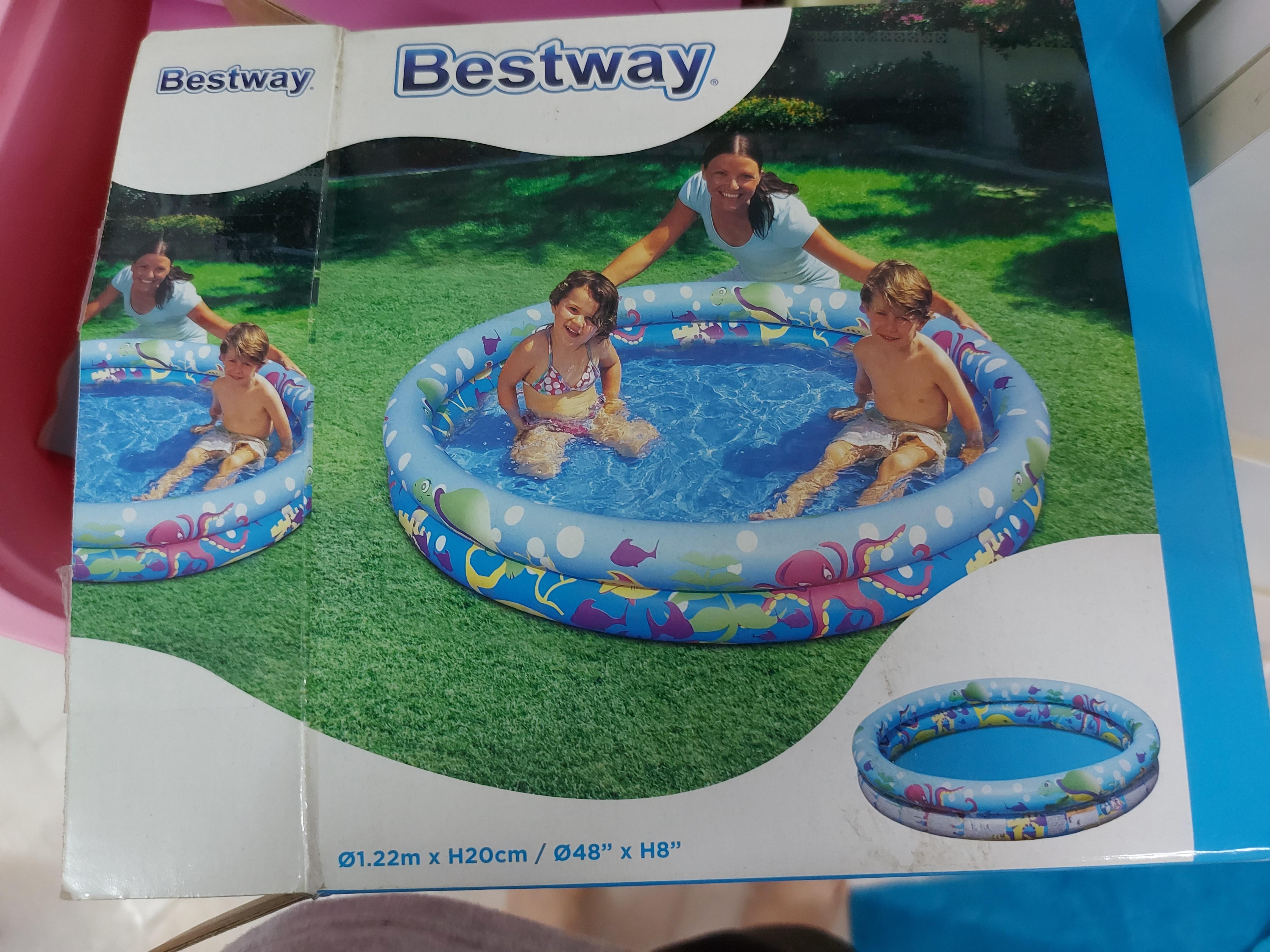 Inflatable Small Round Swimming Pool Babies Kids Others On Carousell