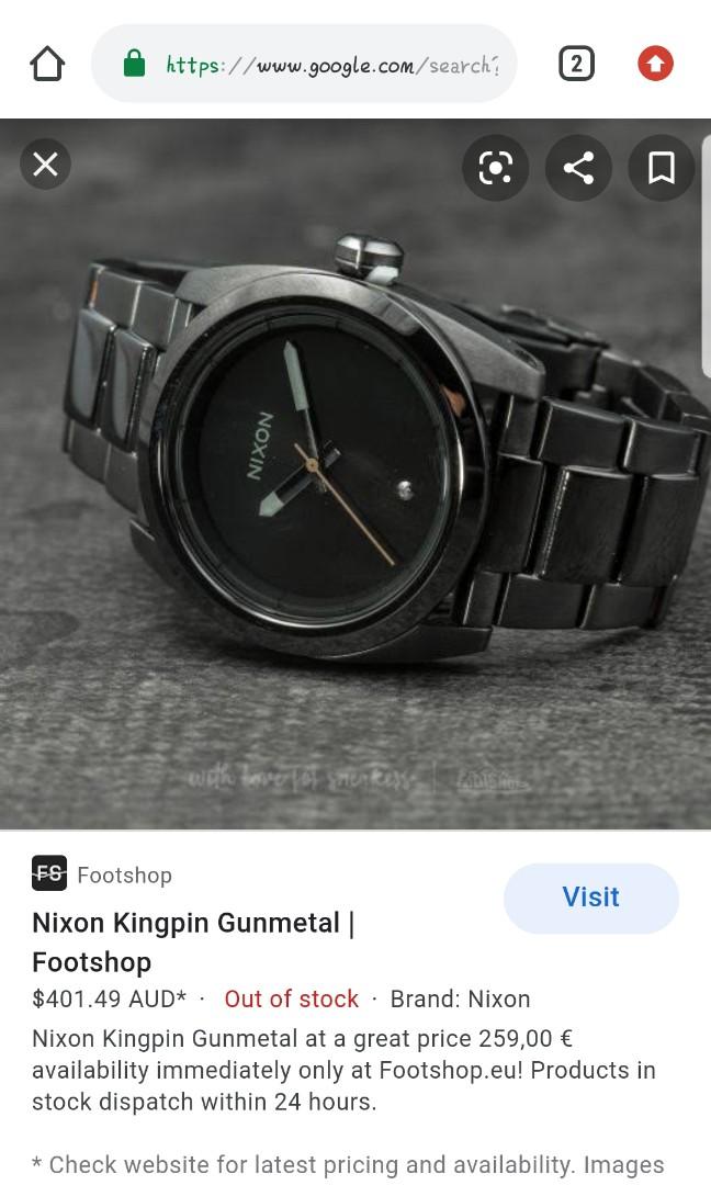 Nixon shop kingpin gunmetal