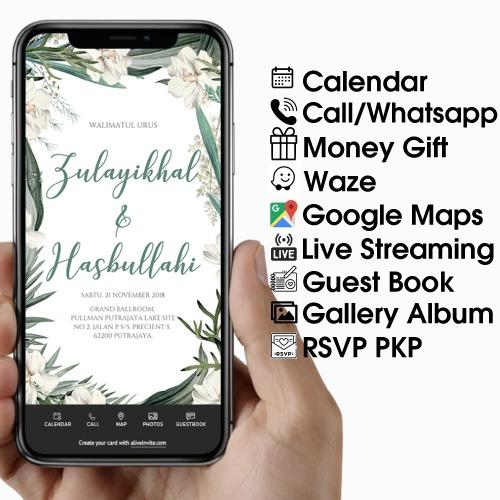 Kad Kahwin Digital Digital Wedding Invitation Kad Kahwin Murah Party Digital Card Alive Invite Digital Invitation Card Books Stationery Stationery On Carousell