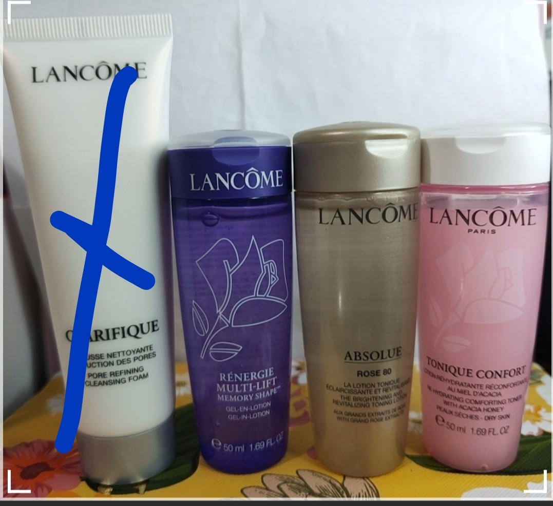 lancome face wash set