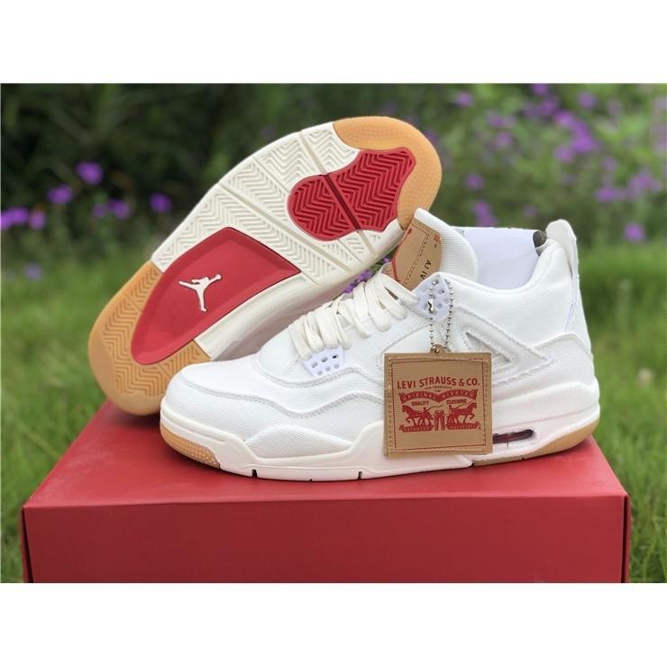White levi jordan 4 on sale