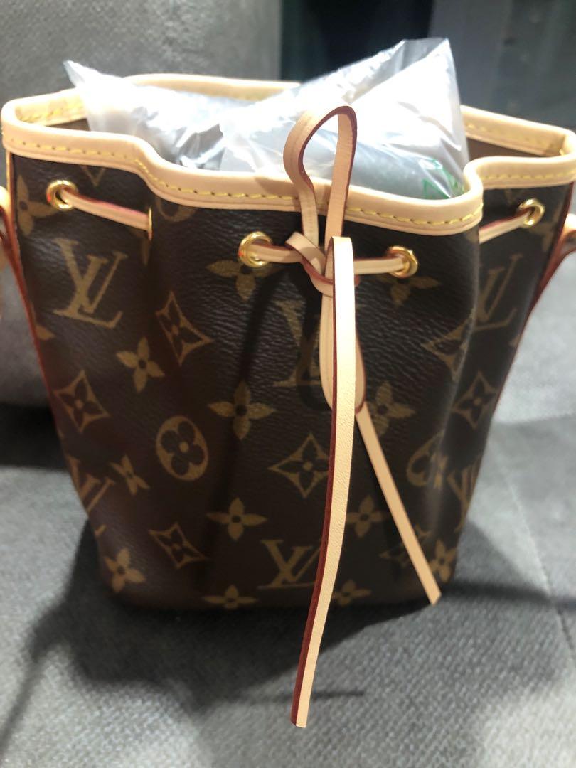 💯% Authentic LV Nano Bucket, Luxury, Bags & Wallets on Carousell