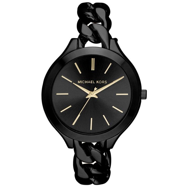 MICHAEL KORS Slim Runway Black Watch MK3317, Women's Fashion, Watches &  Accessories, Watches on Carousell