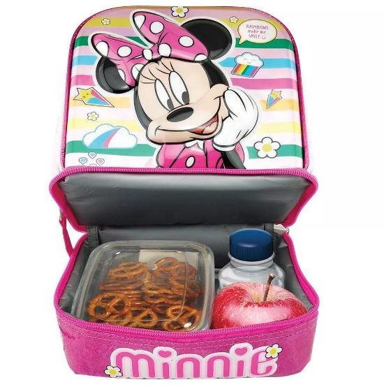 Disney Junior Minnie Backpack with Lunch Pack - New - The