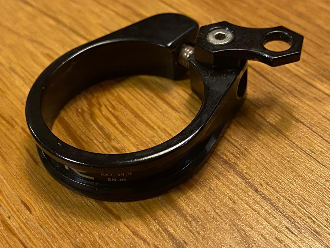 MTB seat post clamp (fix type with guide for external dropper post