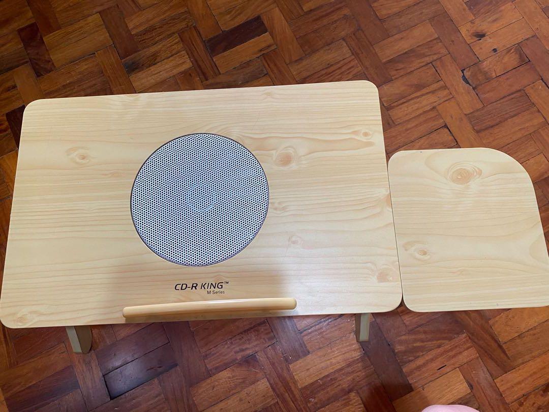 Multifunctional Portable Laptop Desk (CD-R King) (Category: Other Accessories) located in San Juan City. Submitted by quickdolphin.0fab36 (Listing ID 1072139492, Image 1). Description: Height and angles are adjustable. Cooling fan has a USB connetor to attach to the laptop.