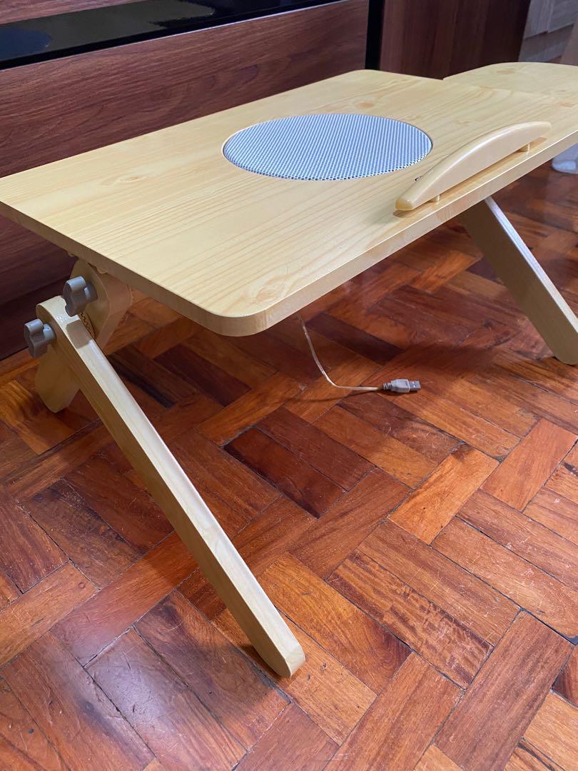 Multifunctional Portable Laptop Desk (CD-R King) (Category: Other Accessories) located in San Juan City. Submitted by quickdolphin.0fab36 (Listing ID 1072139492, Image 2). Description: Height and angles are adjustable. Cooling fan has a USB connetor to attach to the laptop.